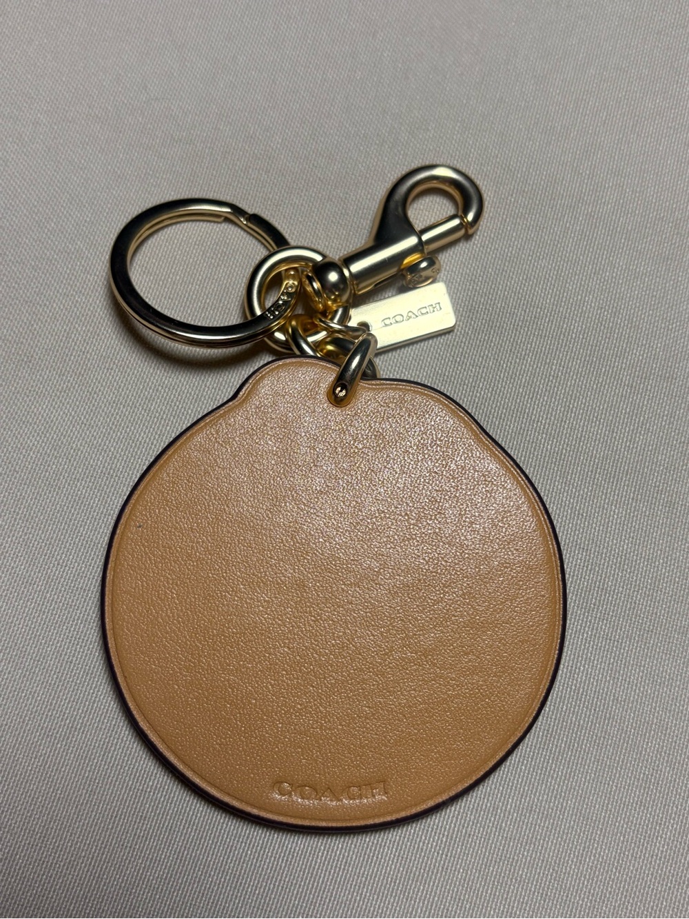 Coach F35486 Leather California Rainbow Palm Tree Keychain Key Ring - Picture 2 of 3